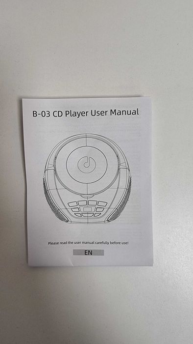 Przenośny odtwarzacz CD B-03 z radiem FM i USB-C