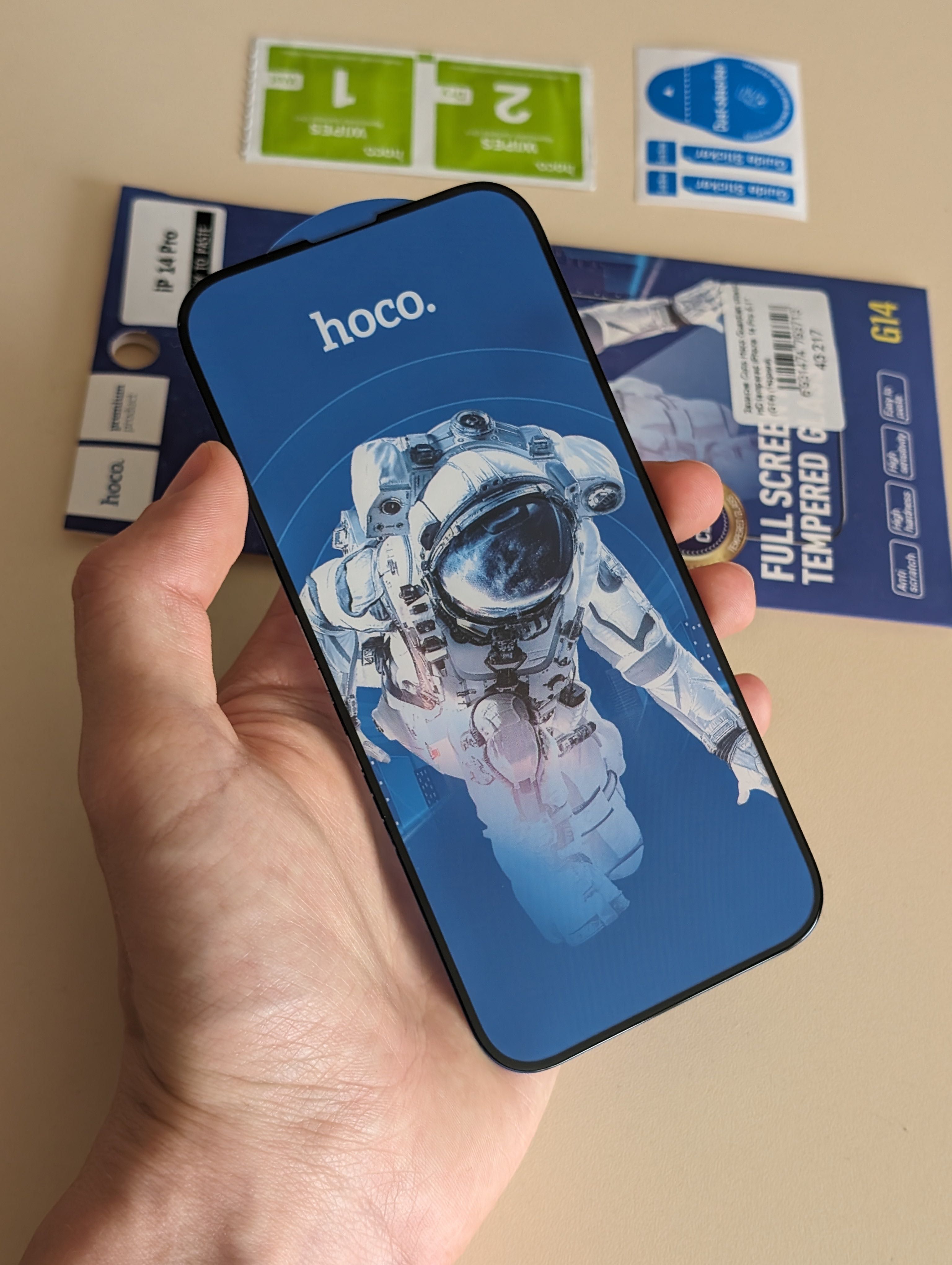 Захисне скло Hoco 5D HD Clear для iPhone / Защитное стекло на Айфон 15