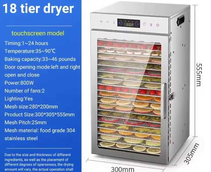 Desidratador de frutos / fruta e outros alimentos