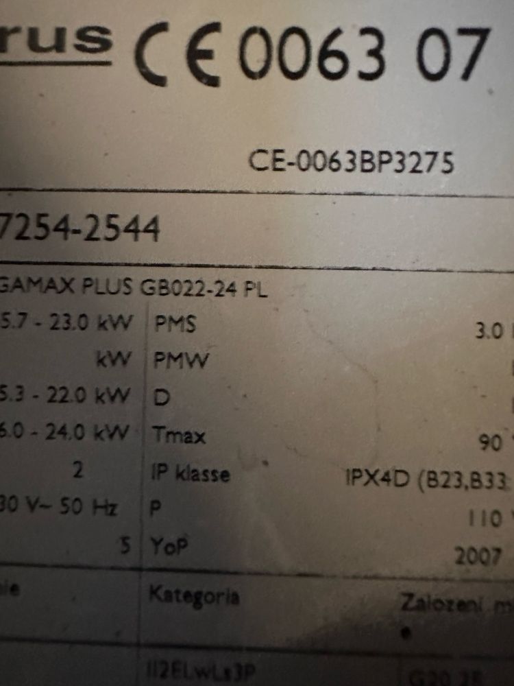 Котел газовий Buderus на запчастини або для ремонту