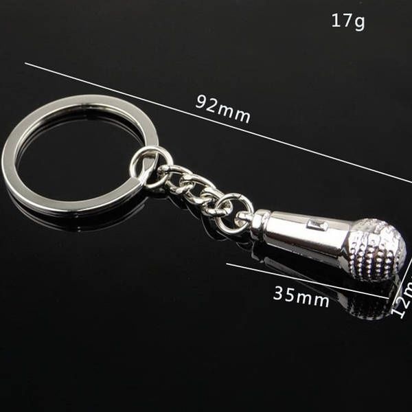 Брелок для ключів мікрофон із нержавіючої сталі