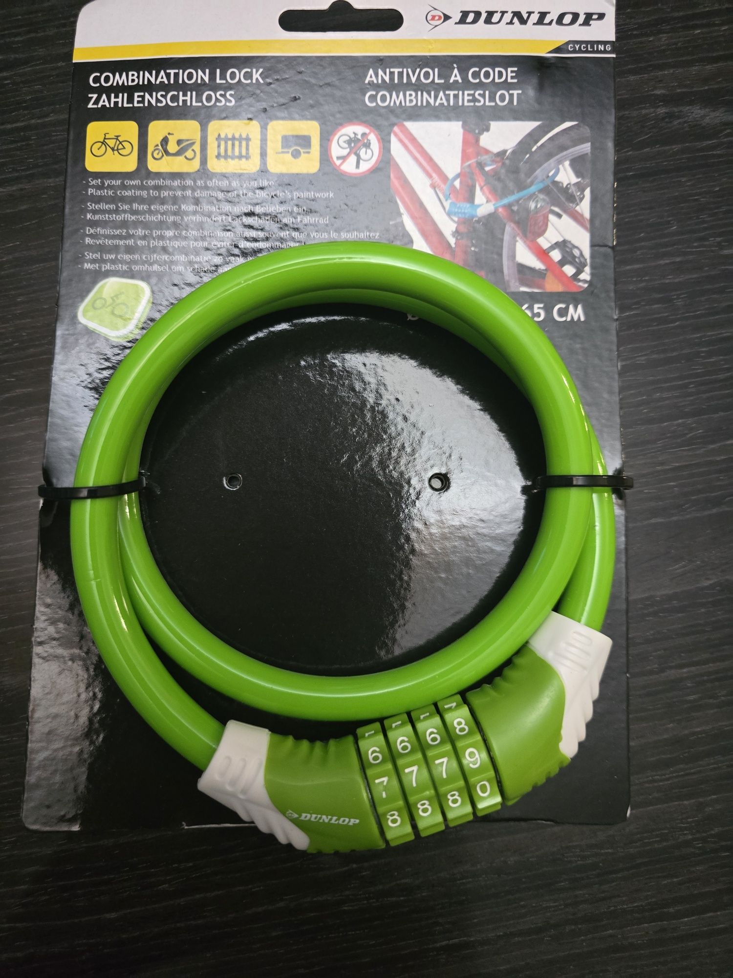 Zapięcie spiralne do roweru, Dunlop