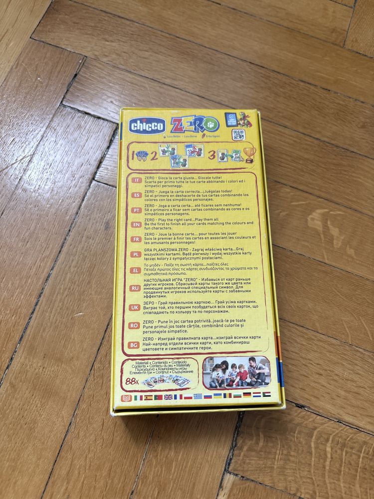 Chicco, gra edukacyjna Zero - jak uno