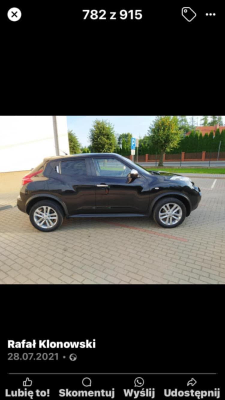 Nisan juke posiada kamerke cofania klima