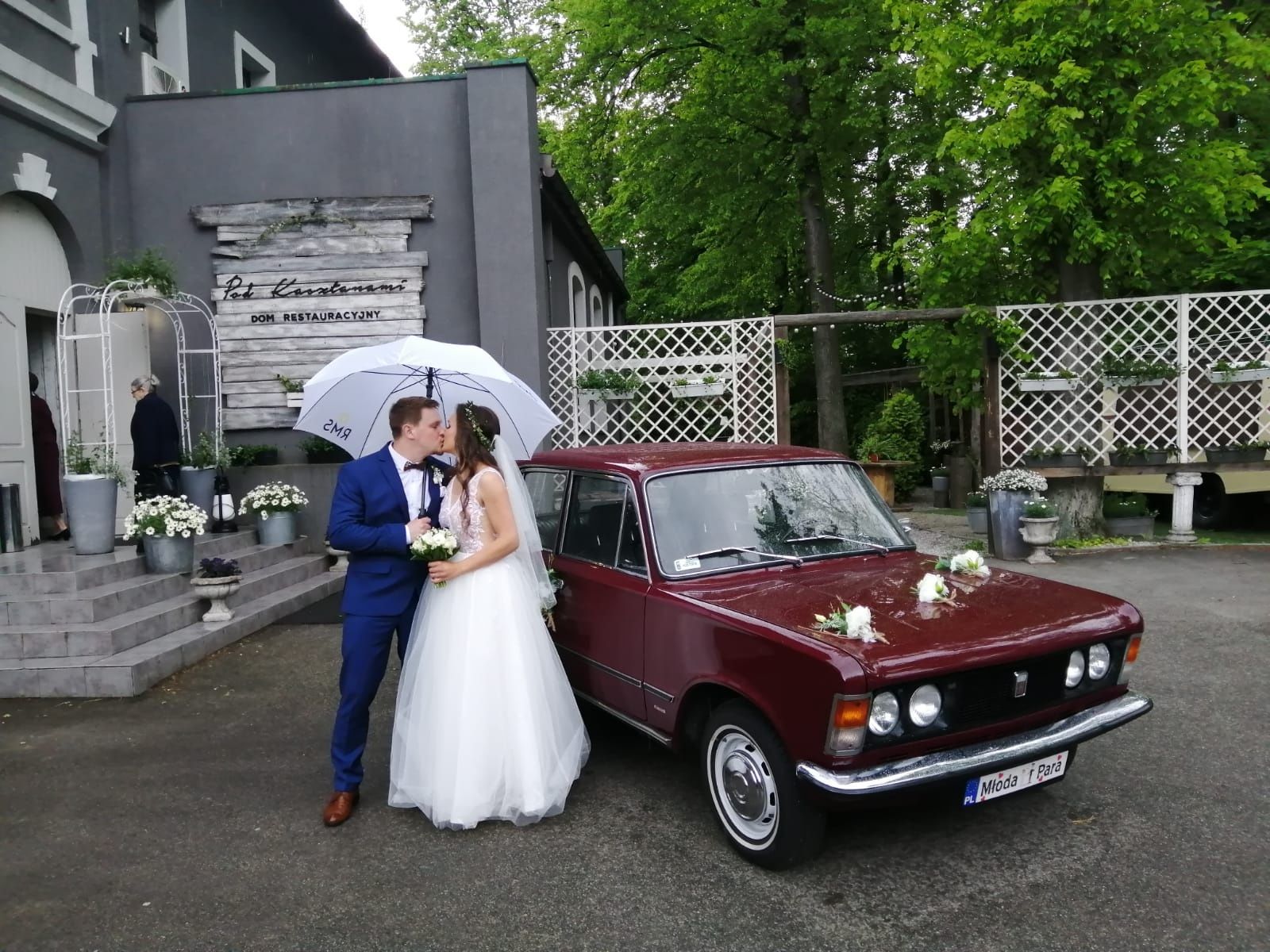 Samochód do ślubu, Fiat 125 p ,kultowy samochód Prl