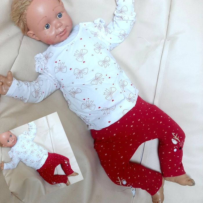 Zestaw świąteczny roz 74 8 sztuk mega paka komplet dziewczynka wyprawk