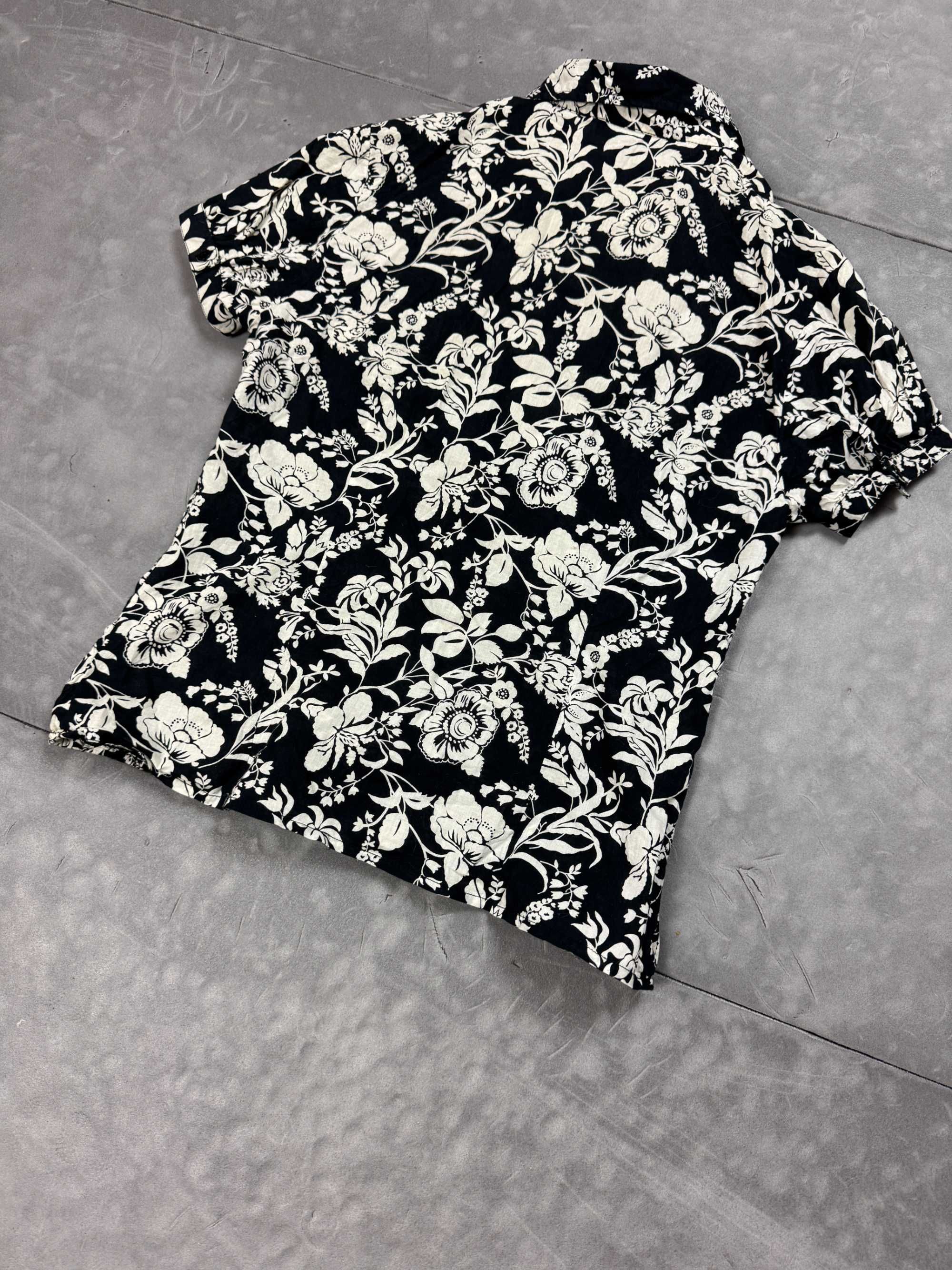 Koszula hawajska w kwiatki retro (S/M) 90s 80s y2k
