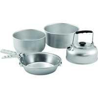 EASY CAMP ADVENTURE COOK SET L SILVER  туристический набор алюминий