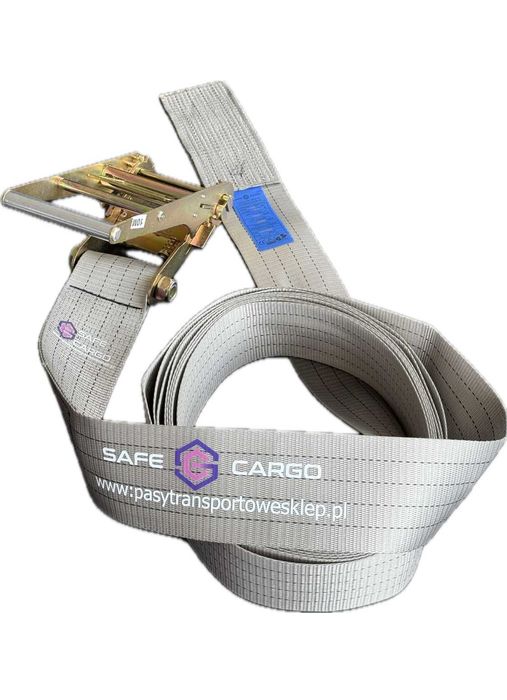Pas do spinania drewna 10 m / 15 m – szerokość 100 mm – z napinaczem