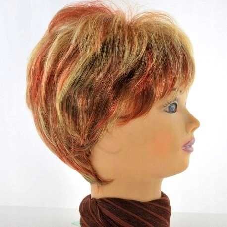 Peruka 3006 kolor ciemny bllond/jasny blond/rubin + siateczka gratis!