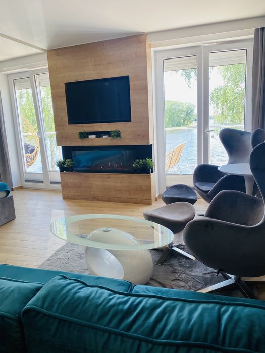 Apartamenty nad jeziorem Nocleg Mazury Ostróda MoLoo Apartament