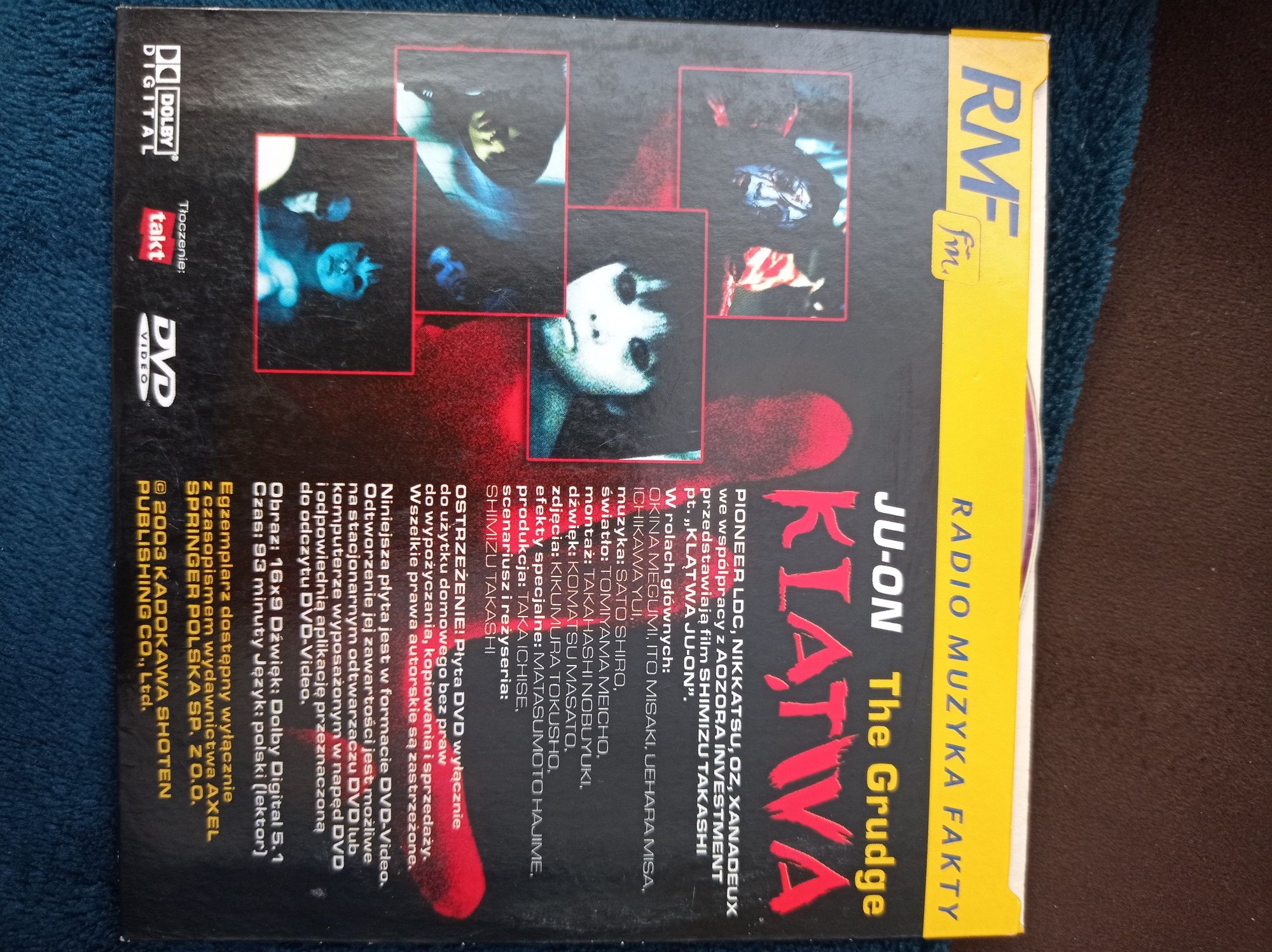 Dvd klątwa ju-on the grudge