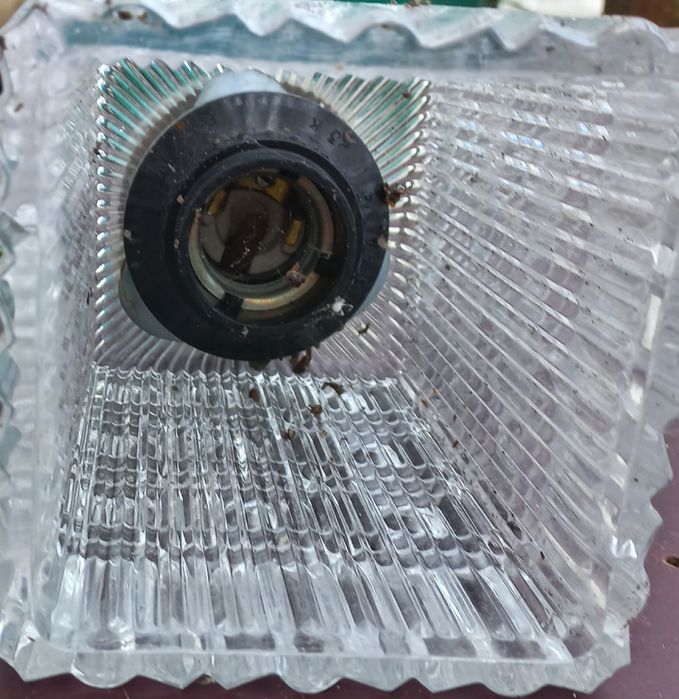 Продам три плафони з чеського скла