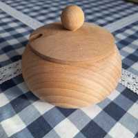 Cukiernica drewniana z przykrywką