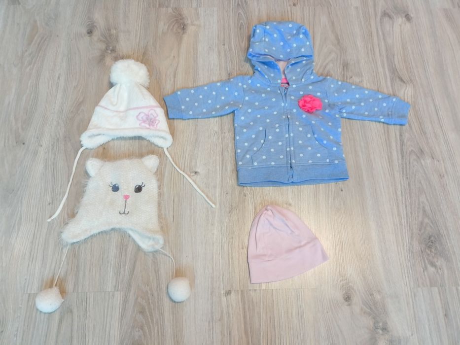 Zestaw ubrań dla dziewczynki, 2 x kombinezon, rozmiar 56 i 62, paka