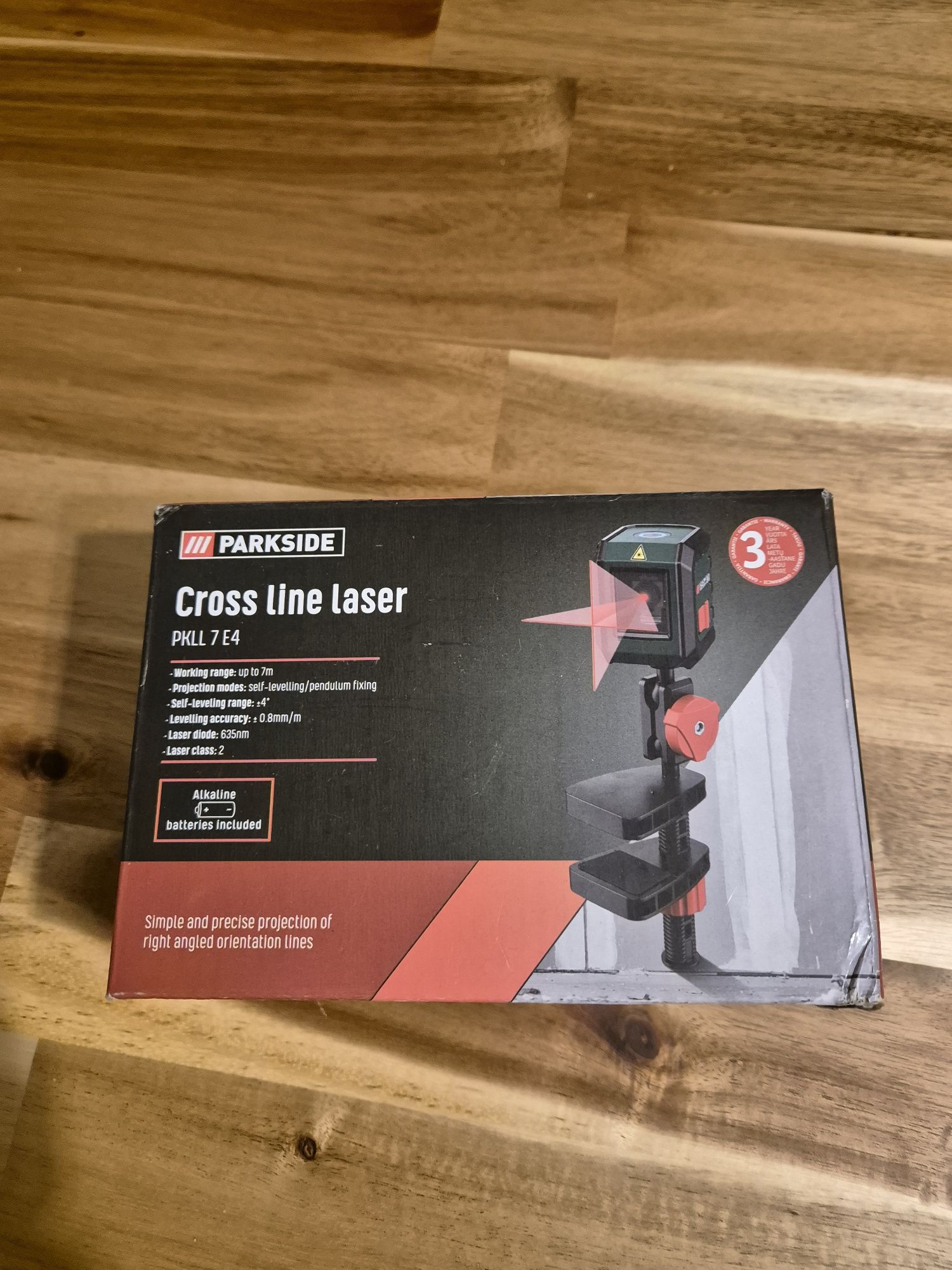 Laser krzyżowy  Parkside PKLL7E4