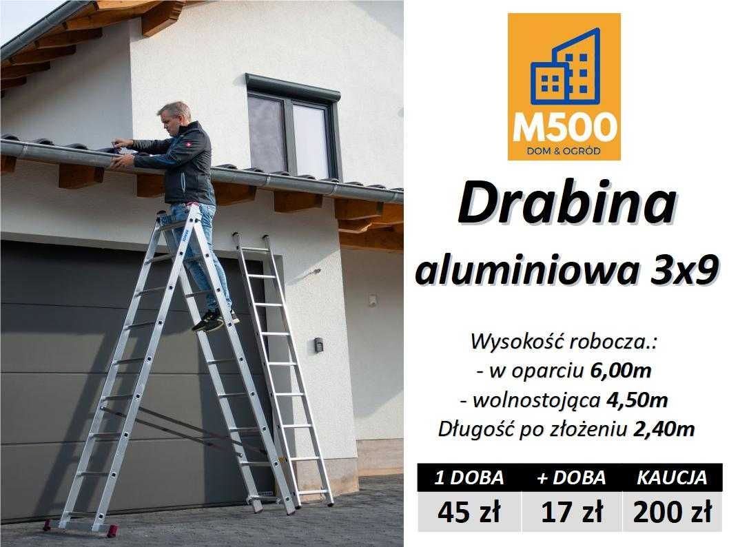 Wypożyczę uniwersalną lekką drabinę aluminiową 3x7 3x9 3x11