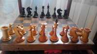 Шахматы 37*37 деревянные 1950г, старинные (Тетромкомбинат, завод5)