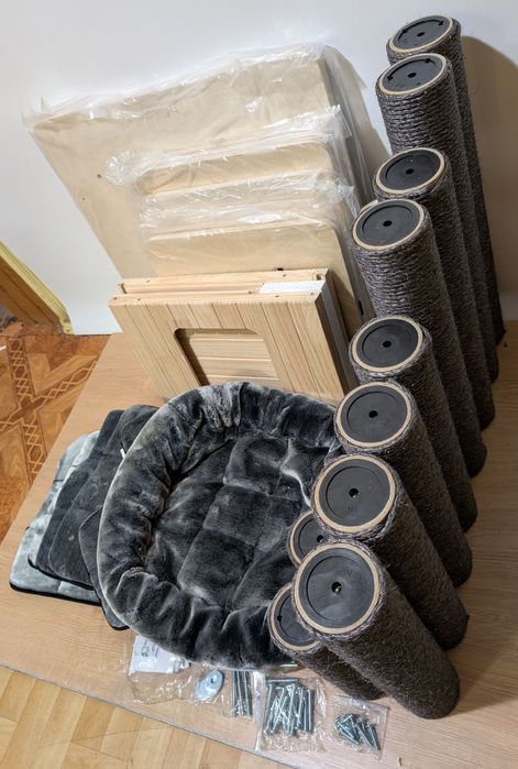 Modern Living Drapak Dla Kota Chelsea Ciemnoszary 82X72X185Cm WIELKI