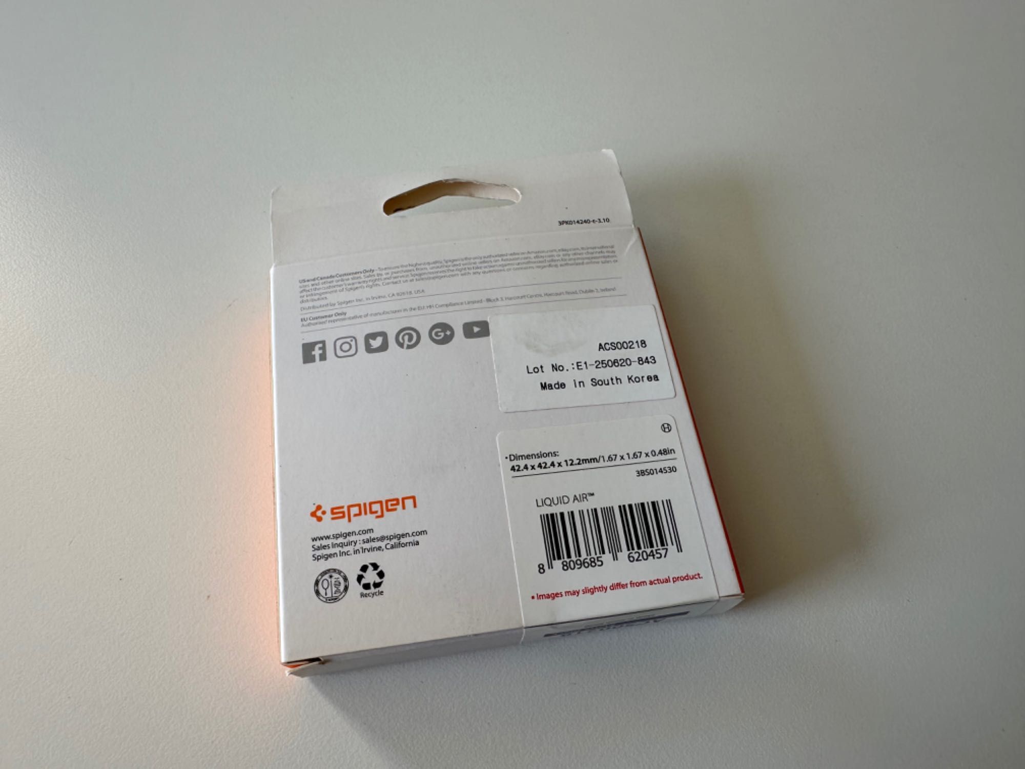 Capa Spigen Liquid Air Samsung Watch Active2 Novo