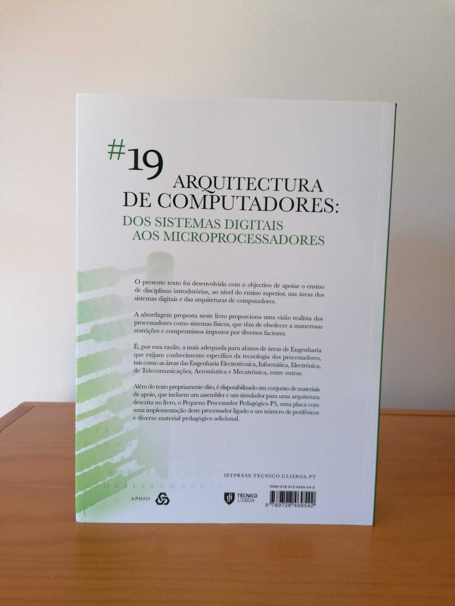 Livro Novo "Arquitetura de Computadores"