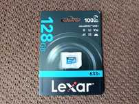 Карта пам'яті microSD Lexar 128Gb, нова