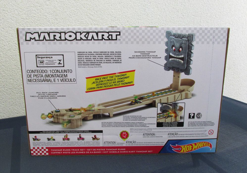 MarioKart Set de Pistas Thwomp Ruins Hotwheels Novo/Selado