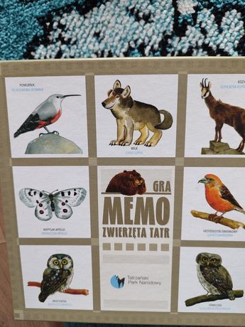 Gra Memo zwierząt Tatr