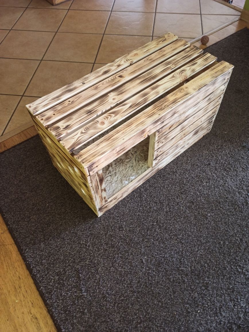 Drewniany Domek dla kota