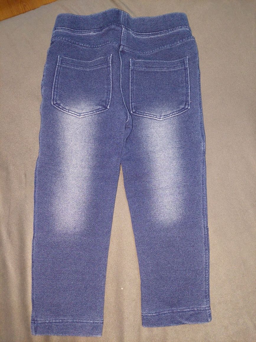 Leginsy, jeansy dla dziewczynki r 86/92