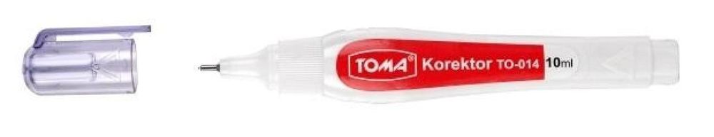 Korektor w pisaku 10ml (12szt) TOMA TOMA ,135x90 mm