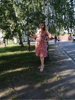 Літня сукня міді /для вагітних