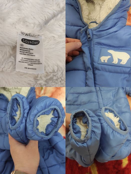 Зимовий комбінезон на хлопчика, розмір 86-92