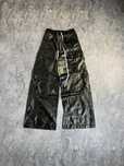Rick Owens drkshdw bella leather cargo waxed кожаные джинсы штани М Л