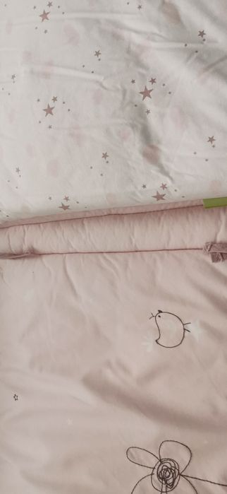 Conjunto protetor cama grades + capa de edredon + edredon chicco + con