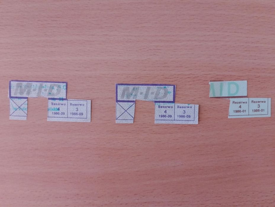 KARTKI zaopatrzeniowe z PRL – artykuły żywnościowe, 1986 rok (9 sztuk)