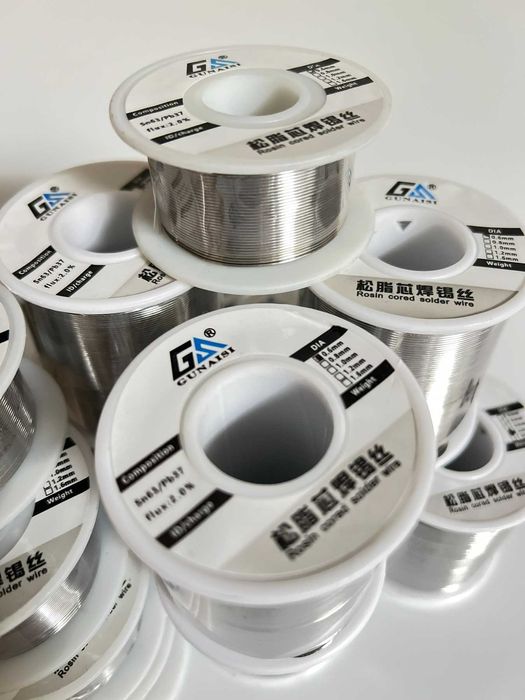 Якісний припій з флюсом Gunaisi 0.3-0.6мм 50 грм 500 грм припой