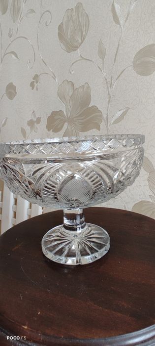 Ваза кришталь цукерниця фруктовниця