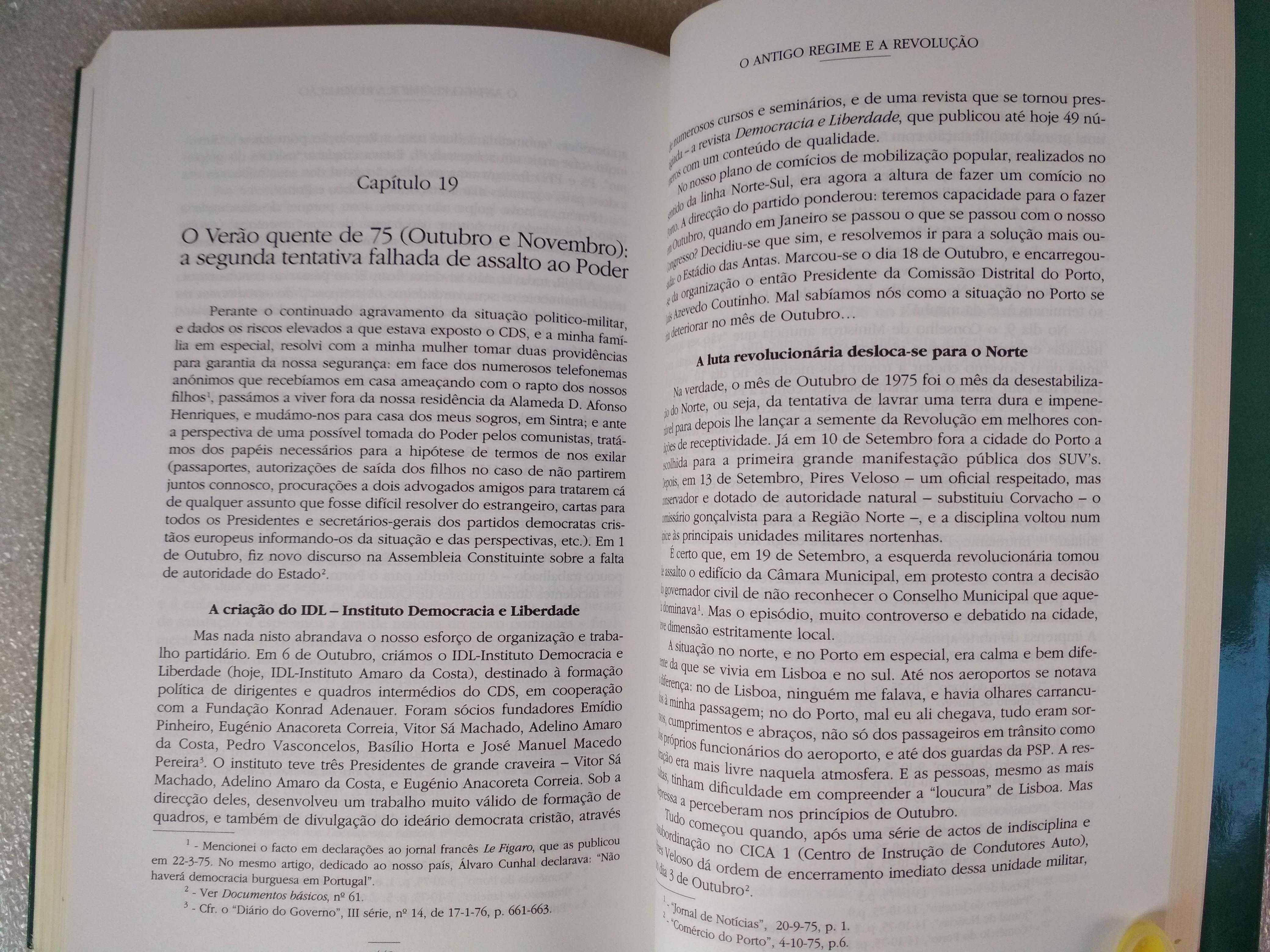 O Antigo Regime e a Revolução Memórias  - Diogo Freitas do Amaral