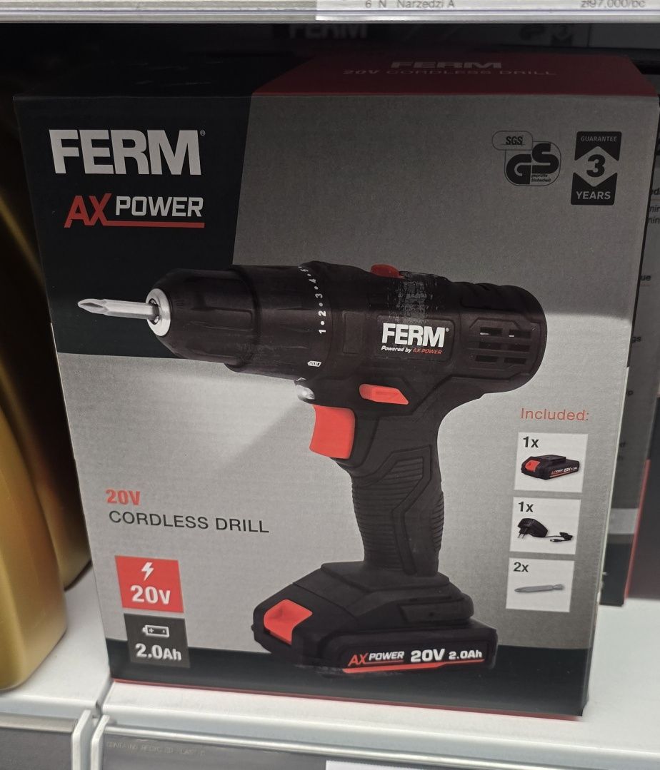 шуруповерт Ferm COM 1183 AX POVER 12v. Li-ion. ʘ 0,8-10