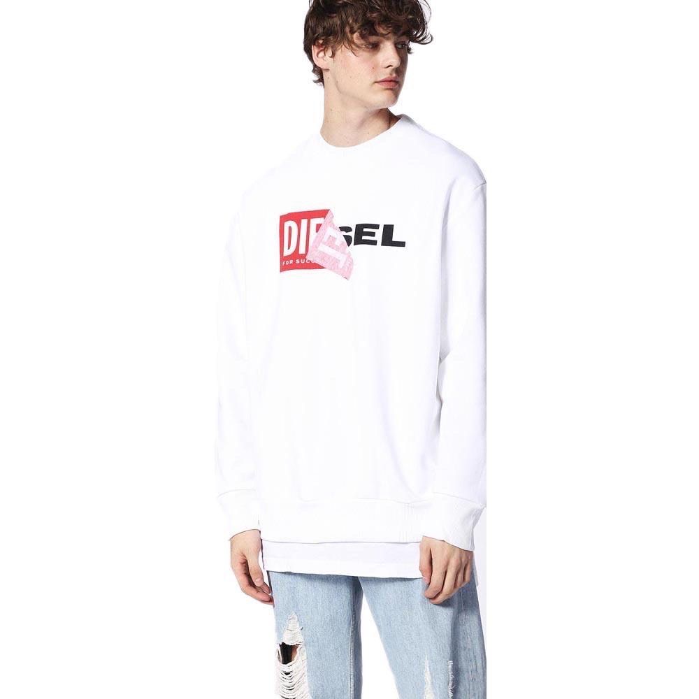 Белый свитшот Diesel с патчем