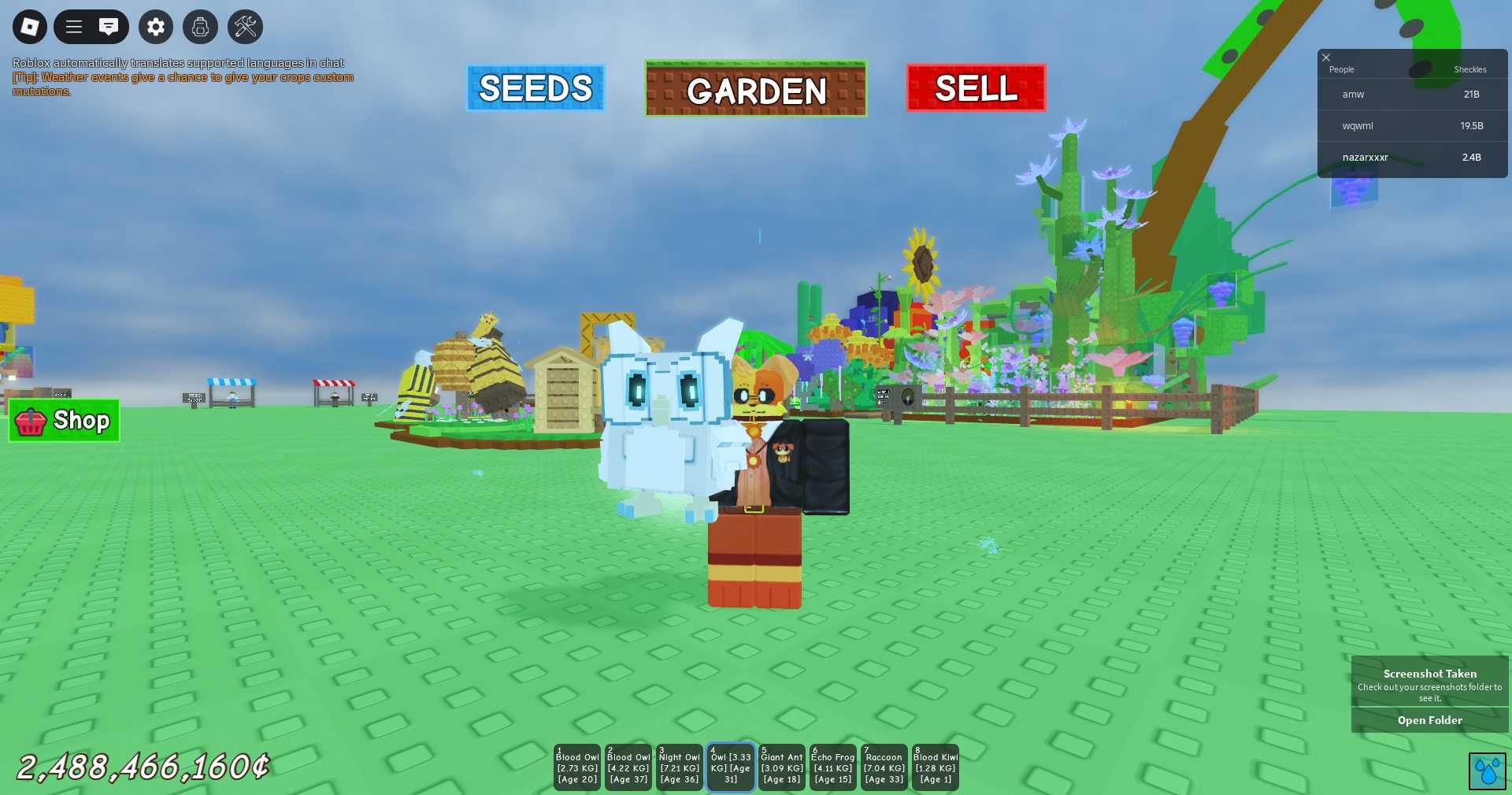 Продаю з гри Grow a garden і продаю акк прокачен в Grow a garden і бф