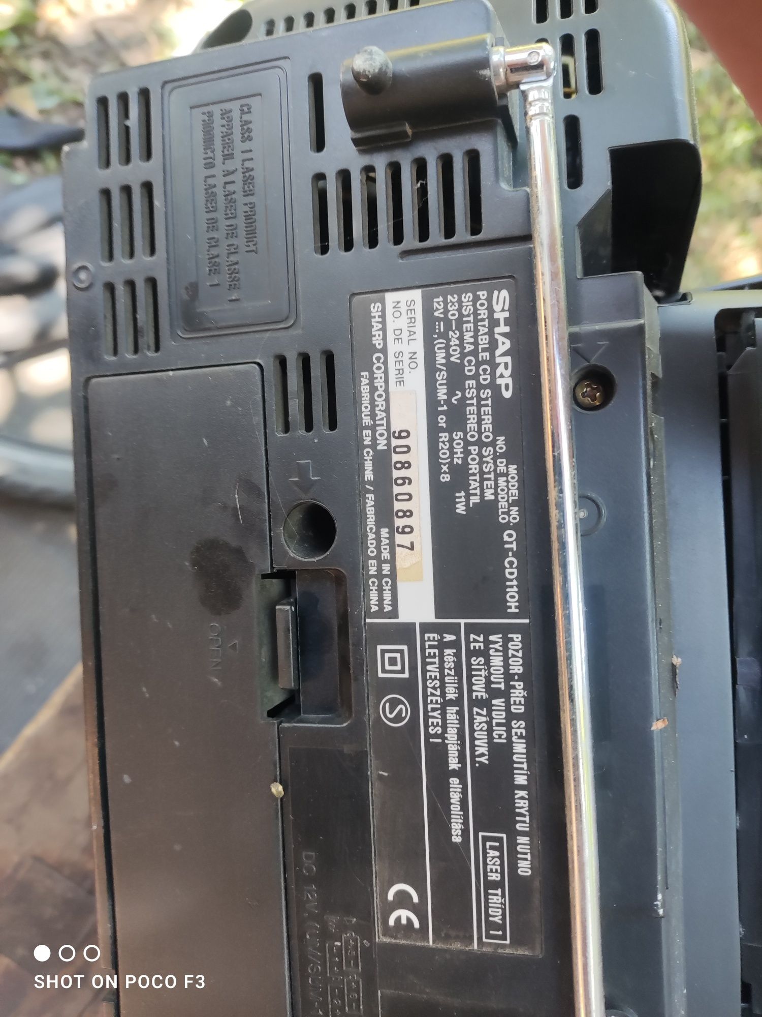 Бумбокс магнитола магнитофон sharp qt- cd110h