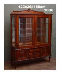 Cristaleira / Vitrine Vintage Antiguidade