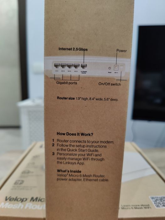 Роутер WI-FI 6: Linksys Velop Micro 6 AX3000