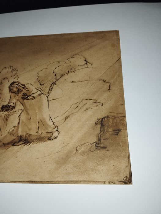 Jezus uzdrawiający chorych Rembrandt faksymila Reichsdruckerei Berlin
