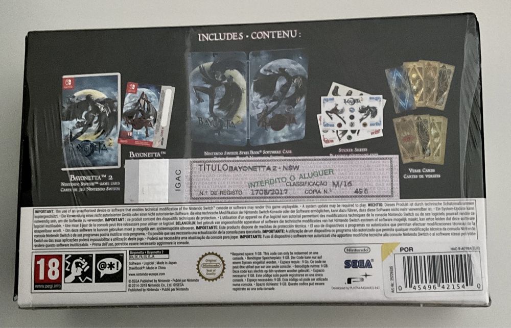 Bayonetta 2 + 1 (CIB) Soecial Edition Nintendo Switch + amiibo