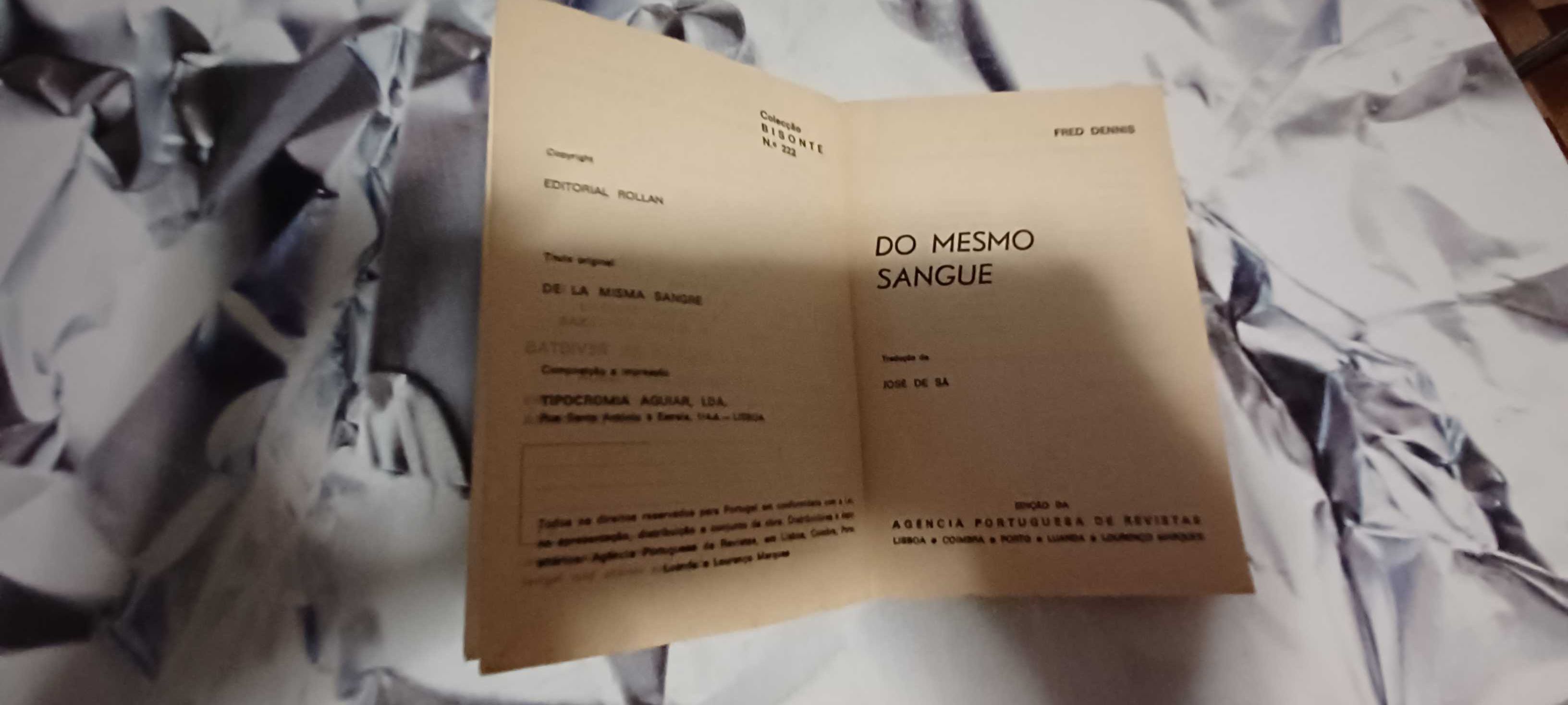 Livro _Do Mesmo Sangue_ de Fred Dennes