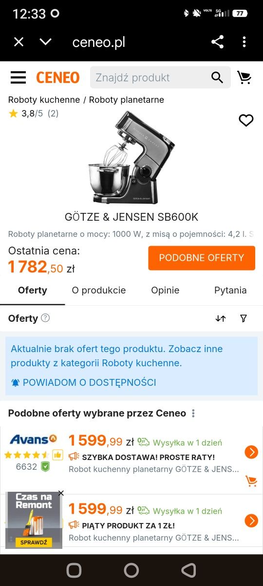 Sprzedam robot planetarny