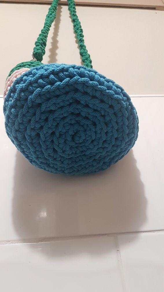 Torebka handmade,ze sznurka wiskozowego